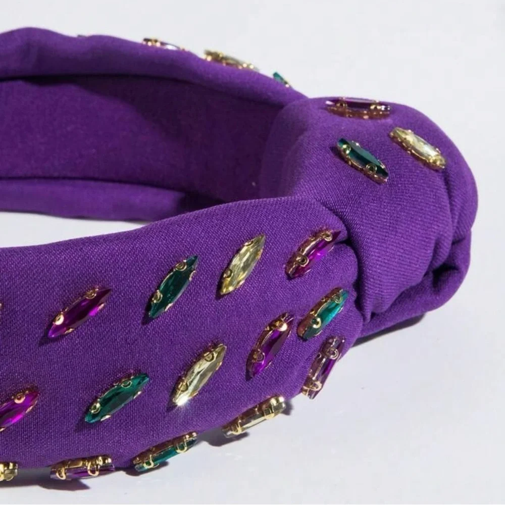 Sparkly Mardi Gras Headband - Vibrant Purple, Green, & Gold 💜💚💛 NWOT Headpiece
